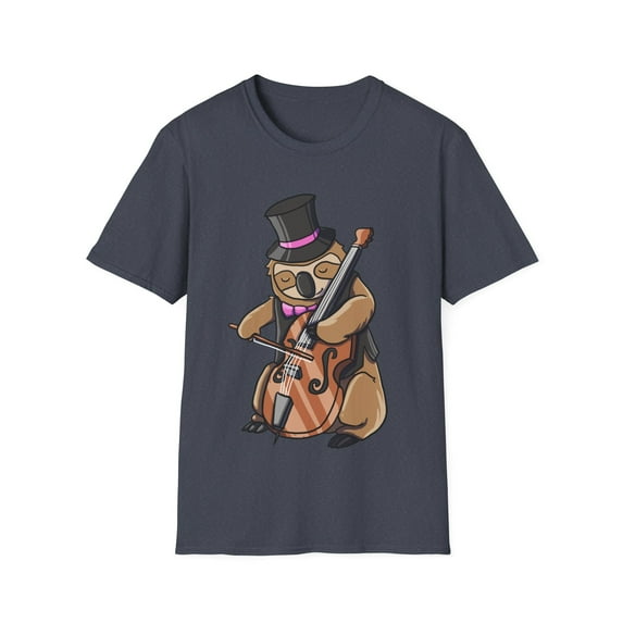 Sloth Playing Cello Sloth Lover Family Novelty Apparel