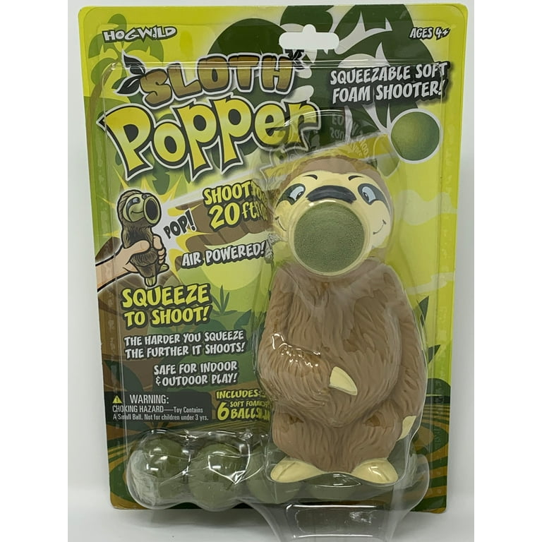 Sloth Squeeze Sloth Popper Toy Plaukšķene Ar Bumbiņām Sloth Popper