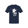 thumbnail image 1 of Sloth Powerlifting Squad Goals Men's T-shirt Navy, 1 of 3