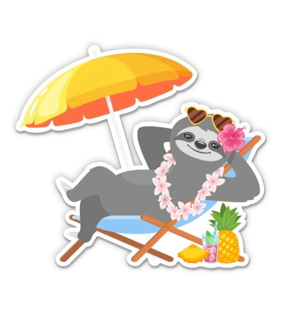 Sloth Relaxing Beach Vacation - 3