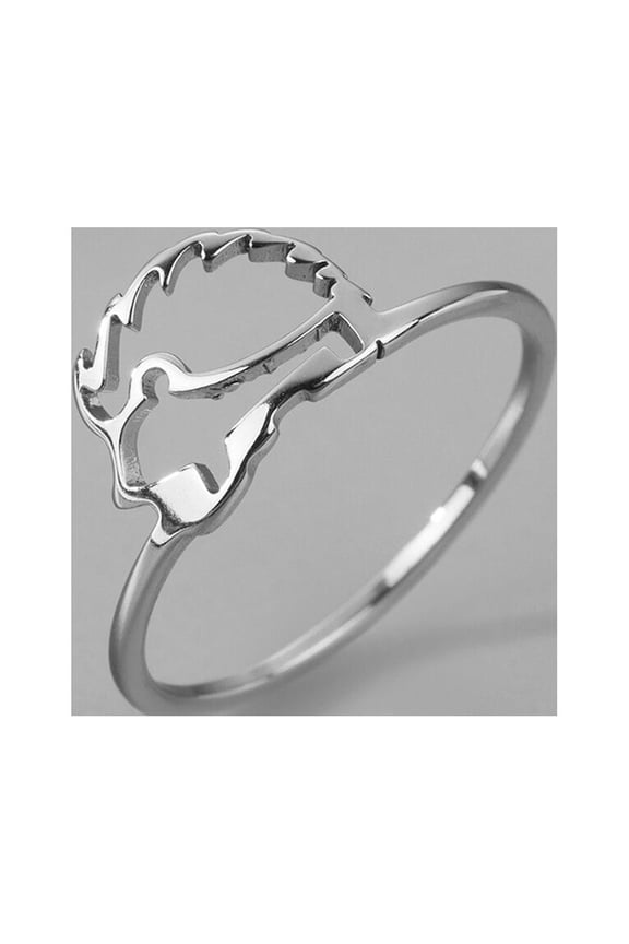 Sloth Ring Stainless Steel Jewelry Handmade Women Gift