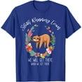 thumbnail image 1 of Sloth Running Team Flower Funny Gifts Unisex T-Shirt for Men Women Kids Toddler,Royal Blue Color,Size M, 1 of 5