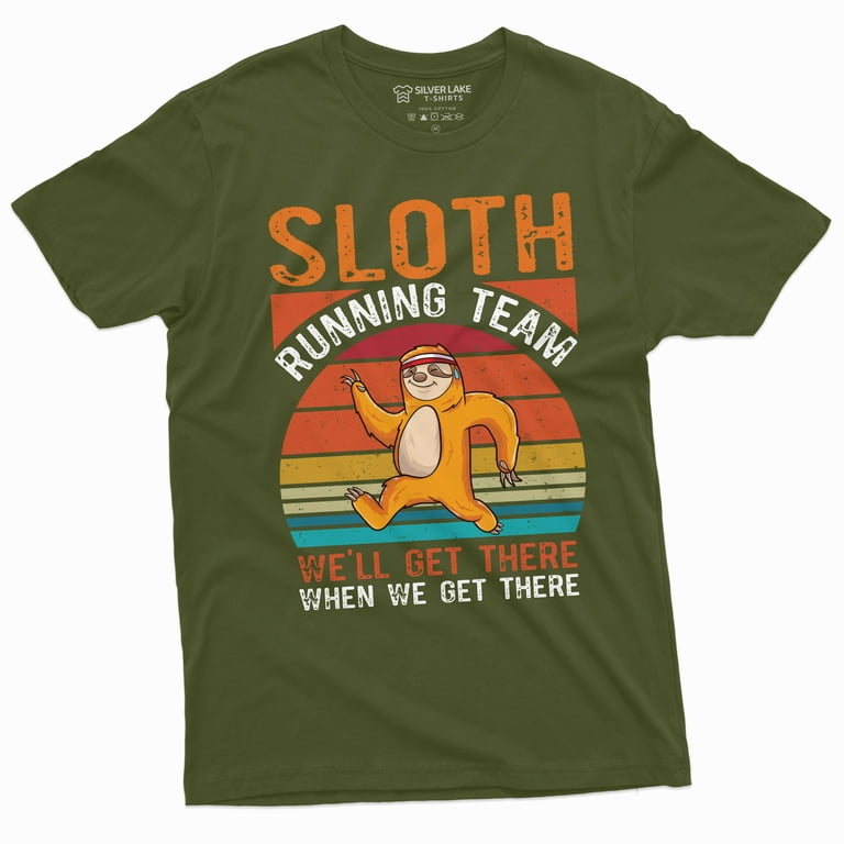 Running Funny T-Shirt Team Sloth Marathon Running Funny T-Shirt Team Sloth Marathon