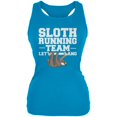 thumbnail image 1 of Sloth Running Team Just Hang Juniors Soft Tank Top Turquoise MD, 1 of 1