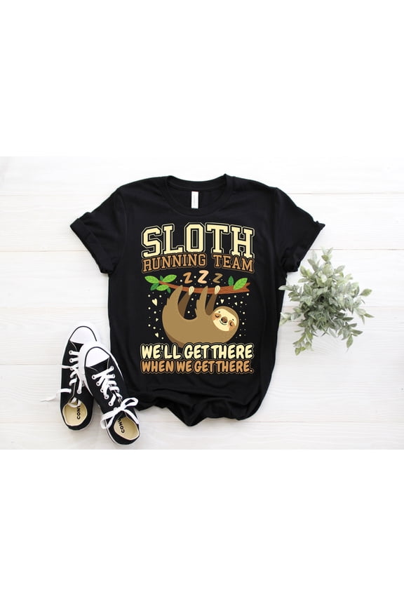 Sloth Running Team Shirt, Sloth T-Shirt, Sloth TShirt, Sloth Gift, Funny Sloth Shirt, Sloth Clothing, Cute Sloth Tee, Sloth Gifts,