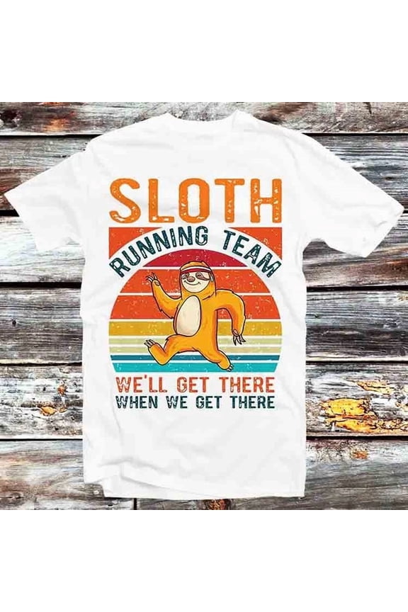 Sloth Running Team Sport GYM T Shirt B1261