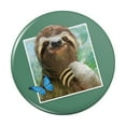 thumbnail image 1 of Sloth Selfie Picture Pinback Button Pin, 1 of 5