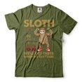 thumbnail image 1 of Sloth Shirt Sloth Running Team Shirt Funny Joke Shirt Lazy Person Gifts Funny Sloth Shirt (XX-Large Military Green), 1 of 6
