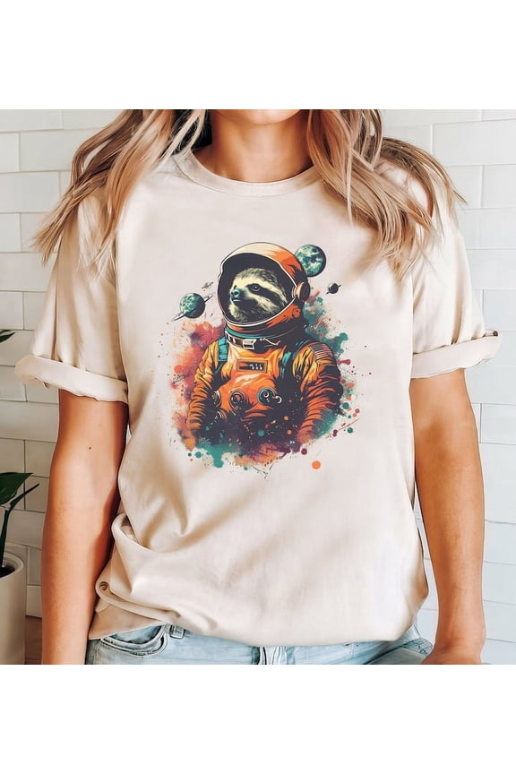 Sloth Shirt Sloth Space Shirt Gift For Sloth Lovers Funny Sloth Tee Astrosloth Sloth Shirt Astronaut Sloth TShirt Christmas Gift Unisex