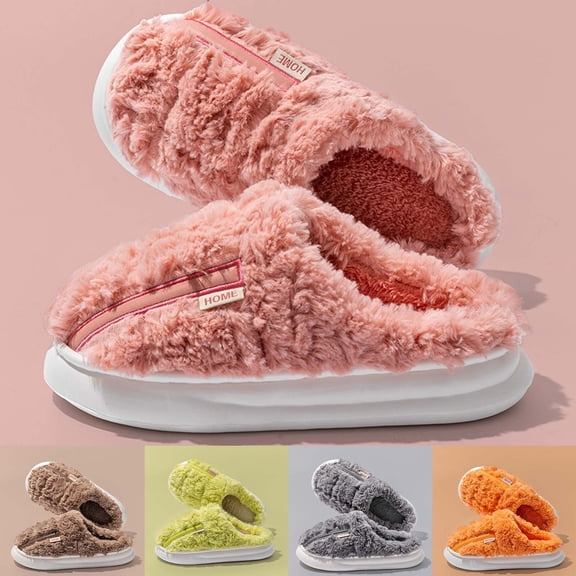 Sloth Slippers For Women Men Cute Fluffy Animal Slippers Warm Winter Wear Home Cozy Furry Soft Indoor Kawaii Shoes Grey 41