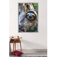 thumbnail image 1 of Sloth - Smile Wall Poster, 22.375" x 34", Framed, 1 of 1