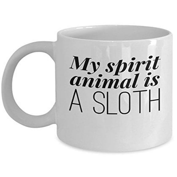 Sloth 11 oz Coffee Mug - Spirit Animal White Ceramic Gift