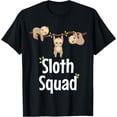 thumbnail image 1 of Sloth Squad Cute Matching Apparel Unisex T-Shirt for Men Women Kids Toddler, 1 of 5