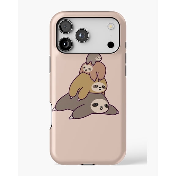 Sloth Stack H184 Premium Durable Case for iPhone 17 16 15 14 13 12 11 Pro Max – Unisex Style