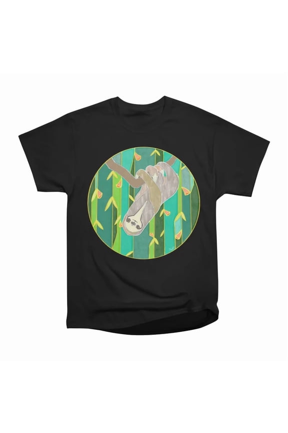 Sloth Stained Glass T-Shirt Tee Gift For Him Merch For Her Apparel For Friend