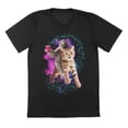 thumbnail image 1 of Sloth Stardust Humor Graphic Black Mens T-Shirt, 1 of 1