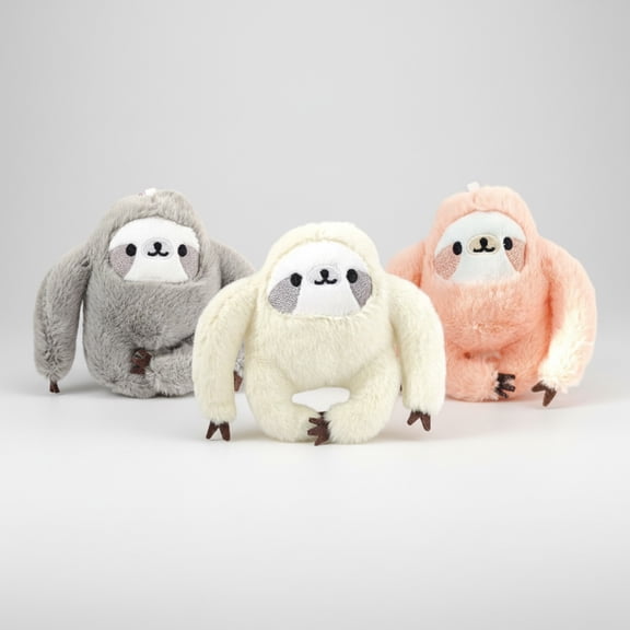 Sloth Stuffed Animal Lifelike Sloth Plush Toy, Realistic Hanging Animal Doll, Soft Furry Toy for Kids Boys Girls, Kawaii Room Backpack Decor Birthday Gift