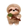 thumbnail image 1 of Sloth Stuffed Animals Sloth Plush Toys Large Cute Soft Cuddly Plushies Toys Fluffy Plushy Plushie Dolls Huggable Pillow Cushion Birthday Gifts for Girls Boys Adults Decors, 12 Inch (Khaki), 1 of 5