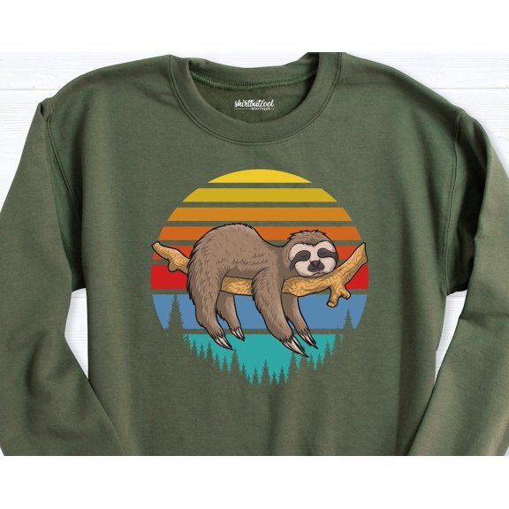 Sloth Sweatshirt, Sloth Lover Gift, Sloth Shirt, Sloth Hoodie, Sloth Long Sleeve Shirt, Women Sloth Sweatshirt, Men Sloth Hoodie, Sloth Gift SWEATSHIRT All Size S-5XL