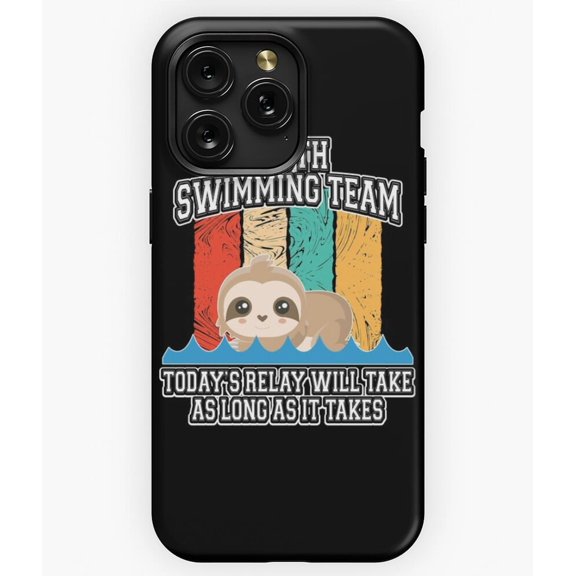 Sloth Swimming Heartbeat Synchronized G4728 Phone Case for iPhone17 16 15 14 13 12 11 Pro Max
