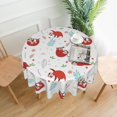 thumbnail image 1 of Sloth Tablecloth Round Table Cloths 60 Inch Wrinkle Resistant Picnic Table Covers Washable for Holiday Kitchen Party Picnic, 1 of 6