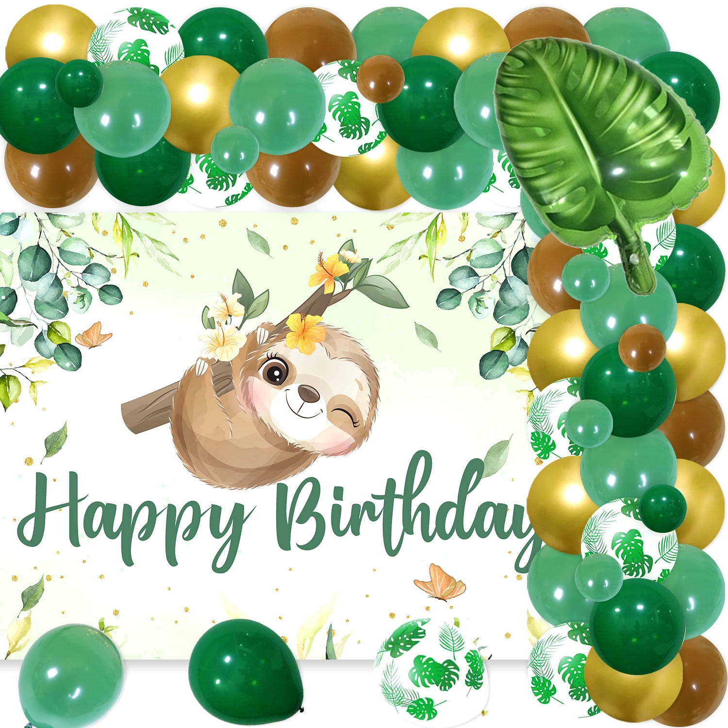 Birthday Sloth Baby Shower Decorations Sloth Birthday Party Banner