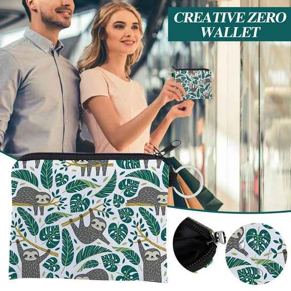 Sloth Themed Cosmetic Organizer For Women Roomy Travel Toiletry Bag With Adorable Accessories