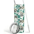 thumbnail image 1 of Sloth Tumbler 20 oz Travel Coffee Mug Print Skinny Tumblers with Lid and Straw Stainless Steel Insulated Coffee Cups Sloth Lovers Gifts for Women Girls, 1 of 6