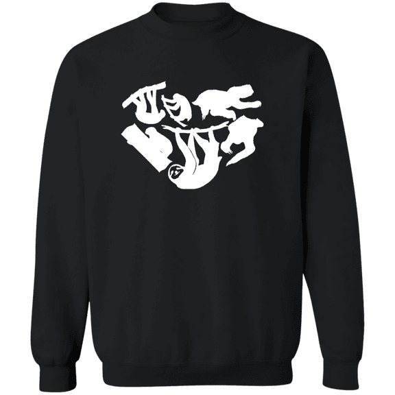 Sloth Valentine Heart For Animal Lovers Crewneck Pullover Sweatshirt