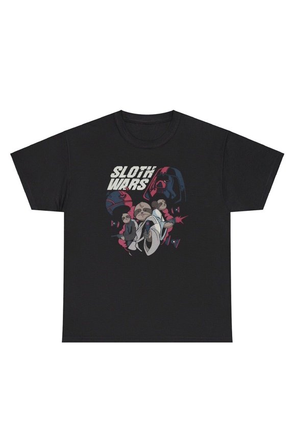 Sloth Wars Parody T Shirt Funny Animal Movie Parody Joke Humor Tee