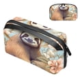 thumbnail image 1 of Sloth Waterproof Oxford Cloth PC Case Travel Organizer Charge Cord Storage Box, 5.9x9.44x3.14 in, Black, 1 of 6