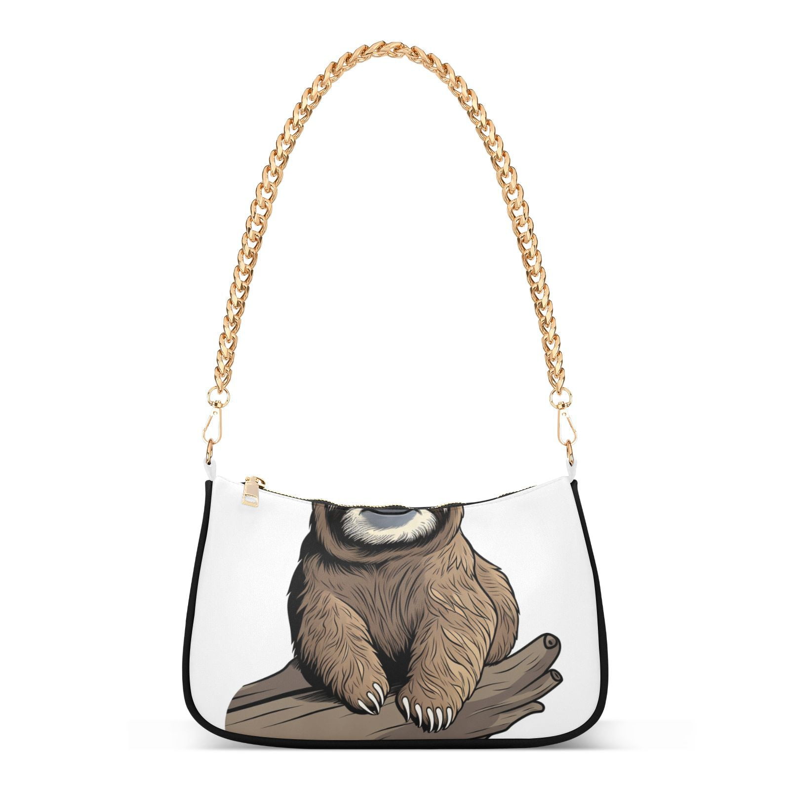 Sloth WoodWomen Small Shoulder Bag Crossbody Tote Hobo Bags Purse Clutch Handbags with Chain Strap for Women Walmart