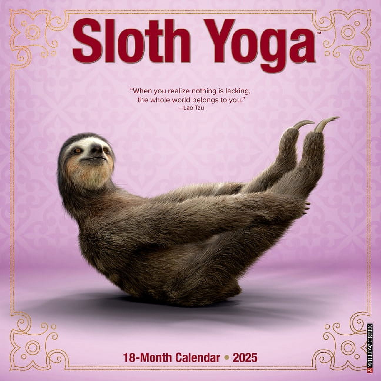 Sloth Yoga 2026 12 X 12 Wall Calendar, (Hardcover) - Walmart.com