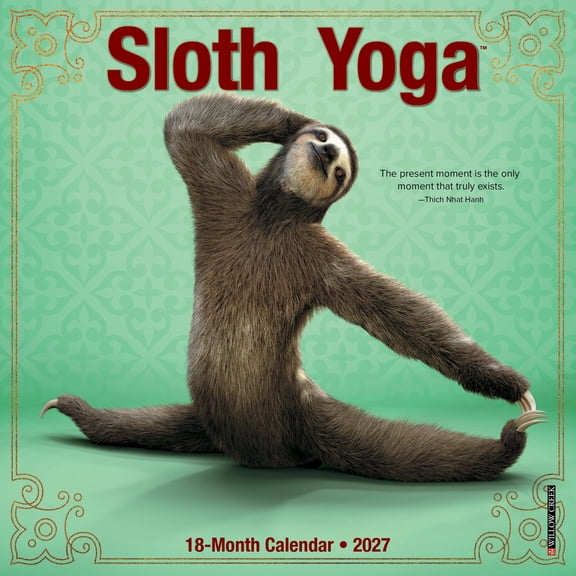 Willow Creek Press, Sloth Yoga 2027 Mini Wall Calendar