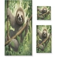 thumbnail image 1 of Sloth in Search Bath Towels Absorbent Bath Towels Set Soft Towel Set for Home Hotel Decor Gym Swim, 3 Piece Wash cloth, 1 of 7