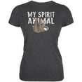 thumbnail image 1 of Sloth is My Spirit Animal Juniors Soft T Shirt Deep Heather 2XL, 1 of 1