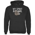 thumbnail image 1 of Sloth is My Spirit Animal Mens Hoodie Charcoal Heather MD, 1 of 1