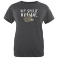 thumbnail image 1 of Sloth is My Spirit Animal Womens Soft Heather T Shirt Deep Heather MD, 1 of 1