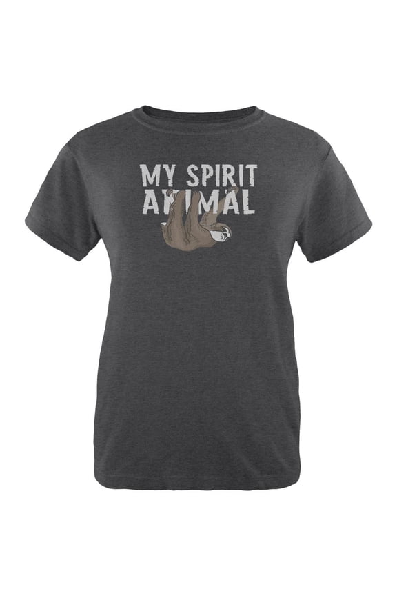 Sloth is My Spirit Animal Womens Soft Heather T Shirt