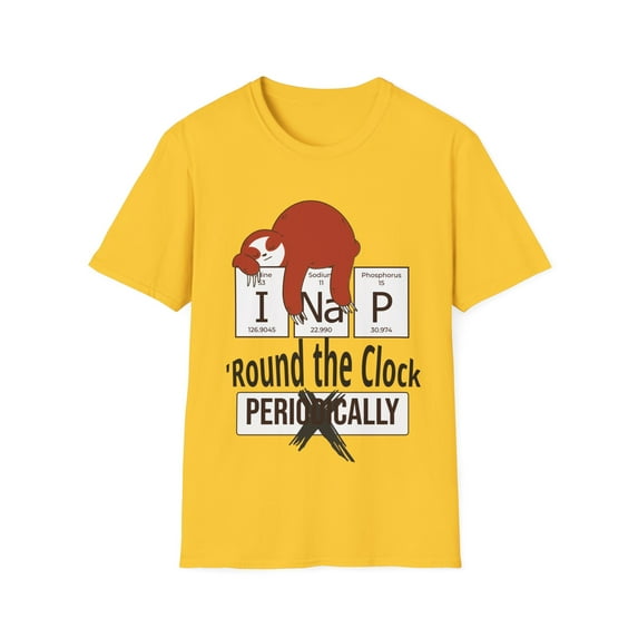 Sloth lovers Funny Nap Science Periodically Novelty