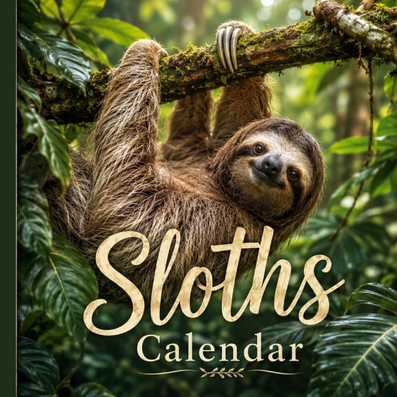 Sloths Calendar 2027: A Year of Gentle Giants, Cute Animals, and Monthly Planning, (Paperback)