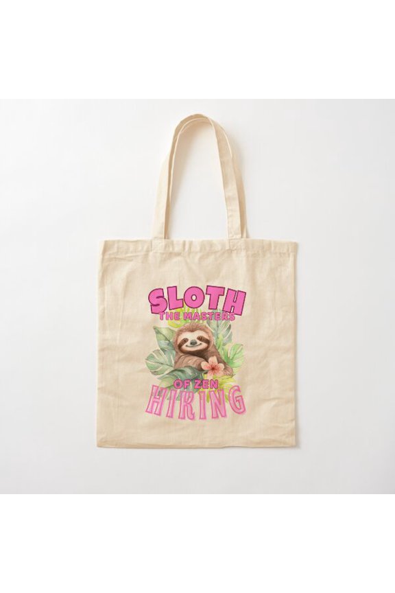 Sloths: The Masters Of Zen Hiking. More You Hiking Cotton Tote Bag Canvas Tote Bag, Family Gift For Mother, Her