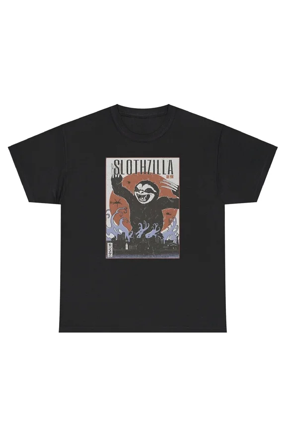 Slothzilla Funny Sloth Lover Movie Parody Silly Meme Humor Gear Unisex T-Shirt, up to size 5XL