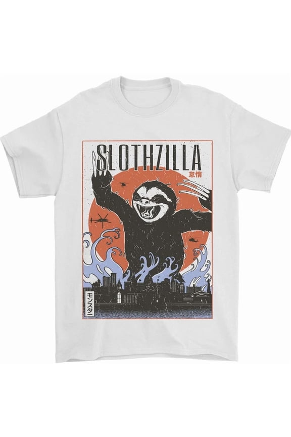 Slothzilla Funny Sloth T-Shirt