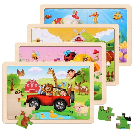 Slotic Insects and Animals Preschool Educational Jigsaw Puzzles, Wood, 20 Piece