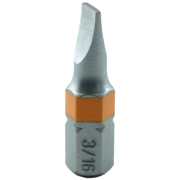 Slotted Bit 3/16, 1/4" Dr