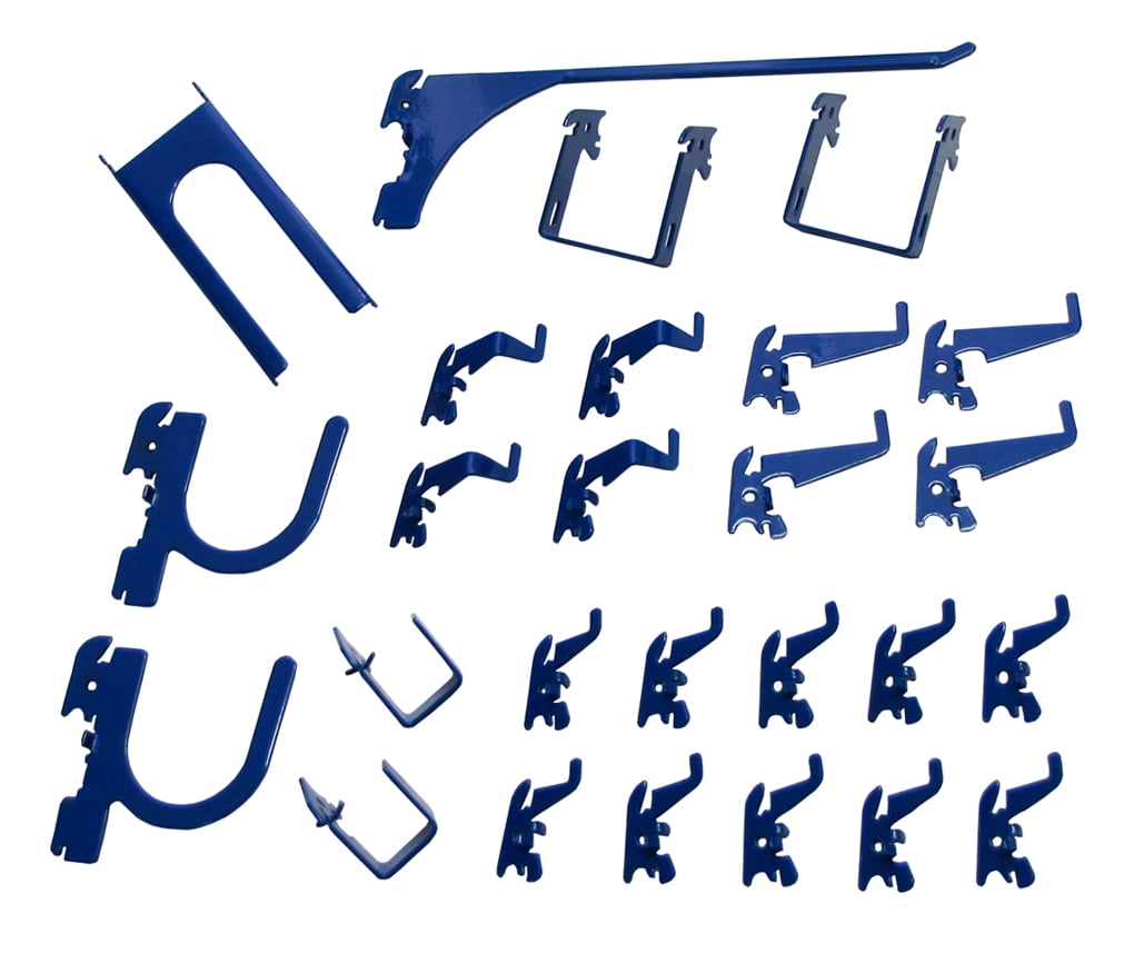 Slotted Metal Pegboard Deluxe Hook Kit for Wall Control Metal Pegboard