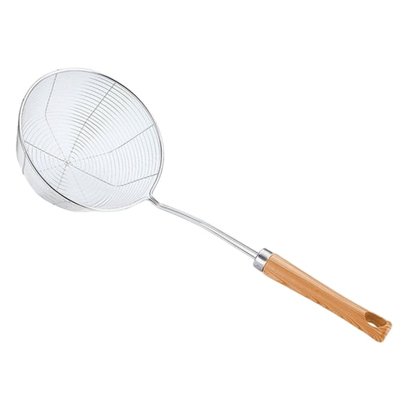 Slotted Spoon,1 Pack Stainless Steel Strainer,Spoon for Frying and Cooking,Frying Strainer, Kitchen Cooking Colander,Stainless Steel Wire Strainer Ladle for Cooking and Frying,Kitchen Utensils(16CM)