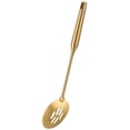 thumbnail image 1 of Buy THINGS Non-Stick Stainless Steel Slotted Cooking Spoons，Gold 14.69 inch, 1 of 6