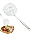 thumbnail image 1 of Slotted Spoon Strainer – Stainless Steel Skimmer for Deep Frying, Metal Slotted Spoon for Pasta, Large Kitchen Spider Strainer for Cooking & Frying,Skimmer Slotted Spoon, 1 of 8